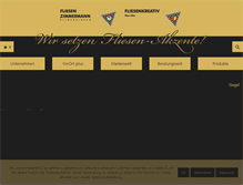 Tablet Screenshot of fliesen-zimmermann.com